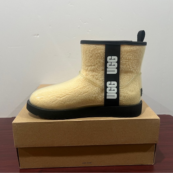 Ugg, Women, Classic Clear Mini, 1113190, Cream & Black - Picture 4 of 13